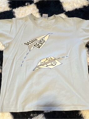 Descendents Light Blue Graphic Tee with Paper Plane Print